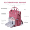 Velvet Stitching Diaper Backpack